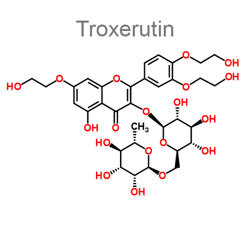 Component of the composition Vasaxal - TROXERUTINE